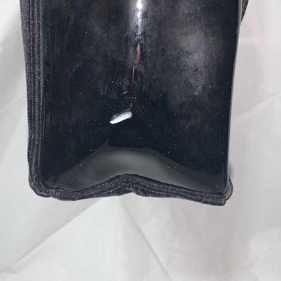 CAROLINA Herrera New York Good Girl Black Polyester Velvet and Faux Leather Tote - Picture 7 of 9